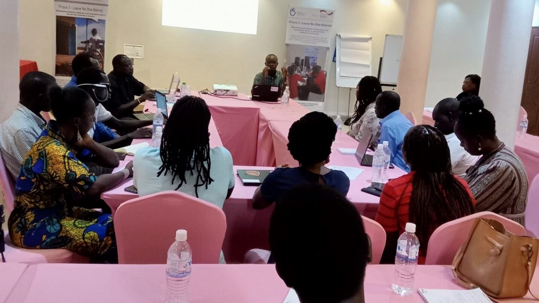 Leave No One Behind - L'équipe projet au Soudan du Sud a tenu sa troisième réunion du Mécanisme de Support Technique pour l'Inclusion du Handicap
