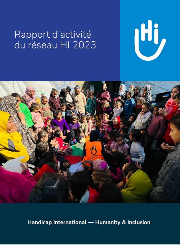 Couverture du rapport d'activité 2023 du réseau HI