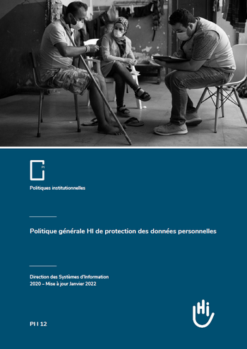 Couverture de la Politique institutionnelle - Politique générale HI de protection des données personnelles