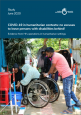 Report cover women in wheelchairs at a hand washing station in a Rohingya camp in Bangladesh