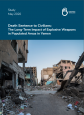 Civilian houses destroyed by bombing in Yemen Civilian houses destroyed by bombing in Yemen