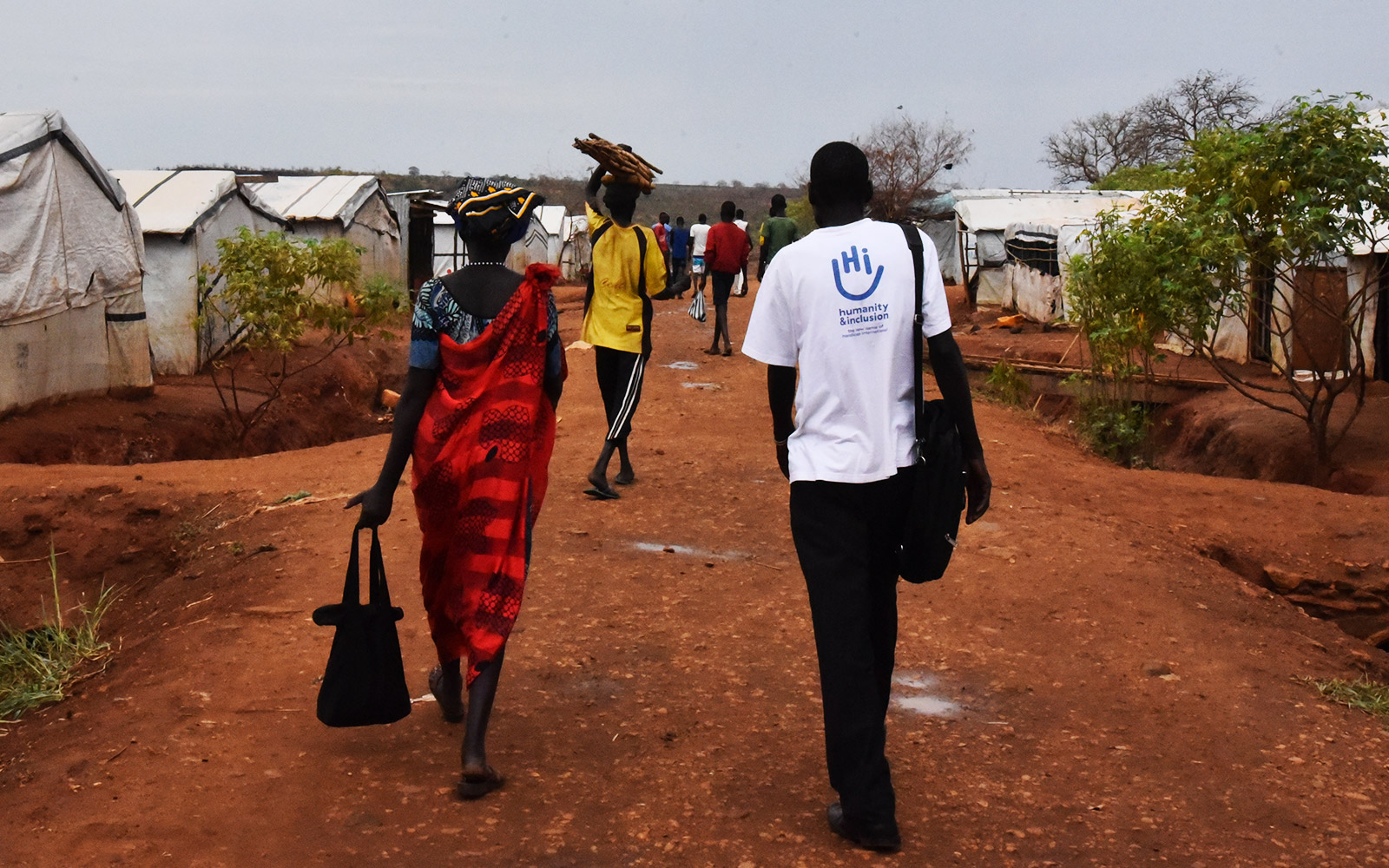 South Sudan, HI team at a PoC site (Protection of Civilians), IDP Camp near Juba. 