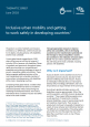 Mobilité urbaine inclusive et se rendre au travail en sécurité dans les pays en développement Mobilité urbaine inclusive et se rendre au travail en sécurité dans les pays en développement