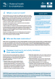 Maternal health and rehabilitation Maternal health and rehabilitation