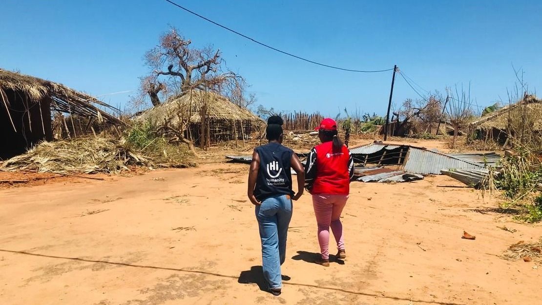 General view of the damage caused by cyclone Chido in Mozambique, in the Mecúfi district, where HI is carrying out needs assessments.; }}