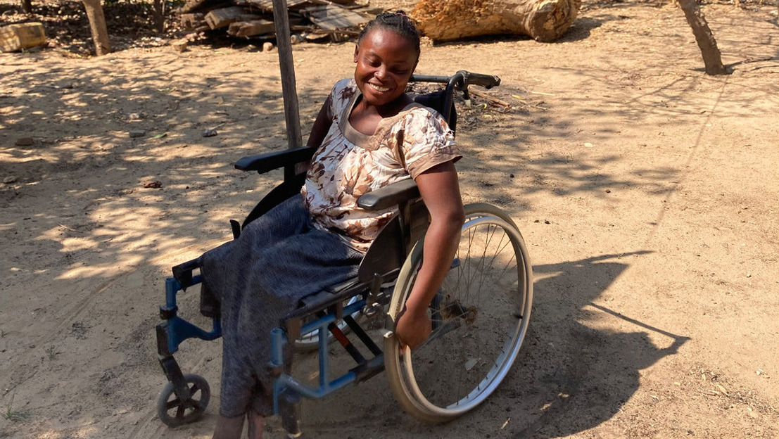 Julda, Ambilobe, Madagascar, November 2024. SInce the passage of cyclone Gamane, Julda has been promoting cooperation to keep herself and her community safe from cyclones.; }}